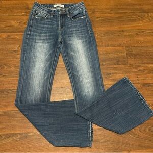 Kancan Tiffany Mid Rise Flare Leg Jeans Size 3/26